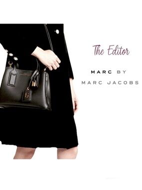 📰Rare Limited Edition Marc Jacobs The Editor Crossbody In Black Saffiano Leather
